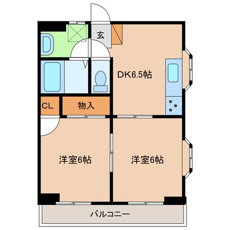 掛川市役所前駅 徒歩9分 3階の物件間取画像